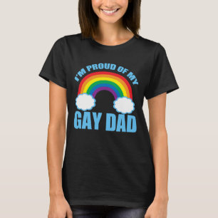私はゲイ誇りを持ったパパLGBTQ父の日のプライド Tシャツ
