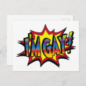 私はゲイ・バースト ポストカード (正面/裏面)