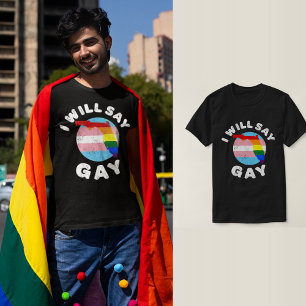 私はゲイ・フロリダLGBTQIAレインボーLGBTプライド Tシャツ