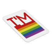 私はゲイ |レインボーフラグ マグネット (右側)