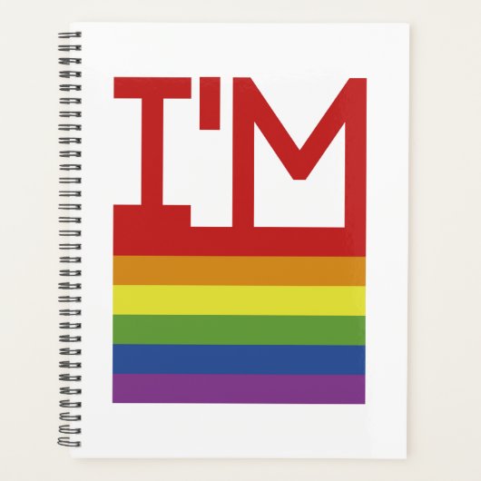 私はゲイ |虹の旗 プランナー手帳 (正面)