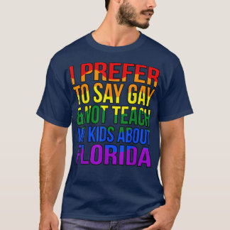 私はゲイLGBTQプライド月サポーターGrと言うことを好む Tシャツ