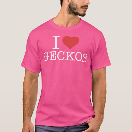私はゲッコスが大好き Tシャツ (正面)
