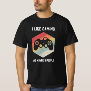 私はゲーおもしろいムが好きで、3人くらいが好きです Tシャツ