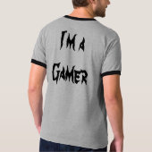 私はゲーマーです Tシャツ (裏面)