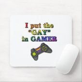私はゲーマーにゲイを置きました マウスパッド (マウス)