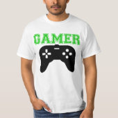 私はゲーマーのコントローラーです Tシャツ (正面)