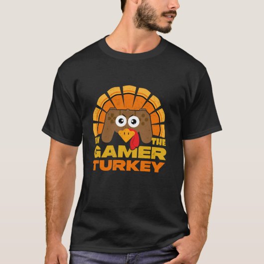 私はゲーマーの七面鳥のビデオゲームコントローラー感謝祭 Tシャツ (正面)