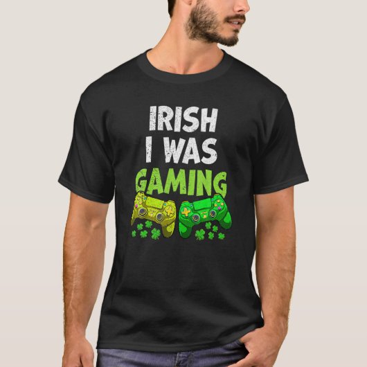 私はゲーマーのSt patricks dayおもしろいゲーマー Tシャツ (正面)