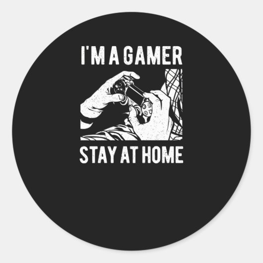 私はゲーマーステイアットホーム ラウンドシール (正面)