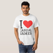 私はゲームがカジュアル大好き Tシャツ (正面フル)
