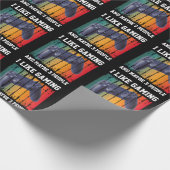 私はゲームが好きで、多分3人が好きだ ラッピングペーパー (角)