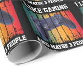 私はゲームが好きで、多分3人が好きだ ラッピングペーパー (ロールコーナー)