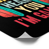 私はゲームのゲーマーのゲームを聞くことができない申し訳ない ポスター (角)