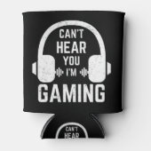 私はゲームのビデオゲーマーである聞こえない 缶クーラー (正面)
