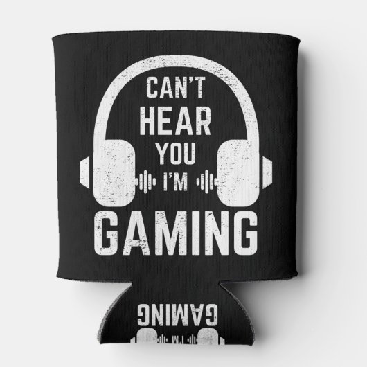 私はゲームのビデオゲーマーである聞こえない 缶クーラー (裏面)