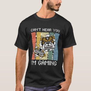 私はゲームのビデオゲームゲーマーおもしろいであるあなたを聞くことができない Tシャツ