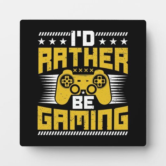 私はゲームをしたい – ビデおもしろいオゲーマー，ゲーム フォトプラーク (正面)