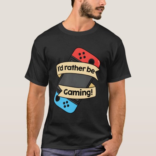 私はゲームをしたい Tシャツ (正面)