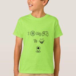 私はゲームを一時停止ここに – おもしろい Kids Edition Tシャツ