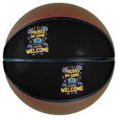 私はゲームを一時停止してここに歓迎ゲーマーギフト バスケットボール (正面)