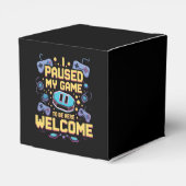 私はゲームを一時停止してここに歓迎ゲーマーギフト フェイバーボックス (裏面サイド)