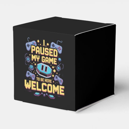 私はゲームを一時停止してここに歓迎ゲーマーギフト フェイバーボックス (裏面サイド)