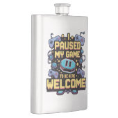 私はゲームを一時停止してここに歓迎ゲーマーギフト フラスク (右)