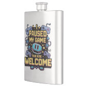 私はゲームを一時停止してここに歓迎ゲーマーギフト フラスク (左)
