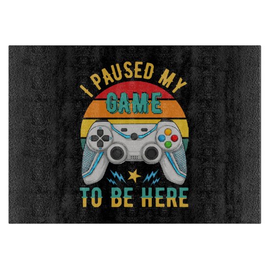 私はゲームを中断した カッティングボード (正面)