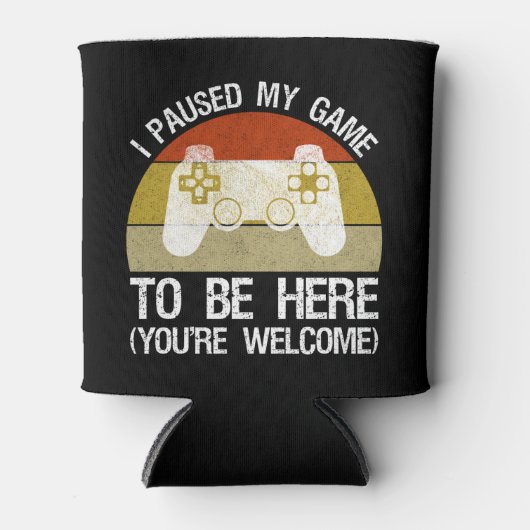 私はゲームを中止してここに来た(あなたは歓迎) 缶クーラー (正面)