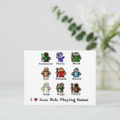 私はゲームを遊ぶ役割を愛します ポストカード (スタンド正面)