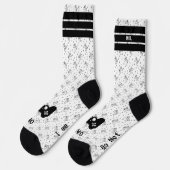 私はゲーム中の白いクルーの靴下 ソックス (左)