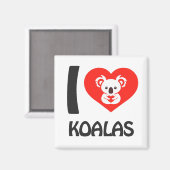 私はコアラスが大好き マグネット (正面/裏面)