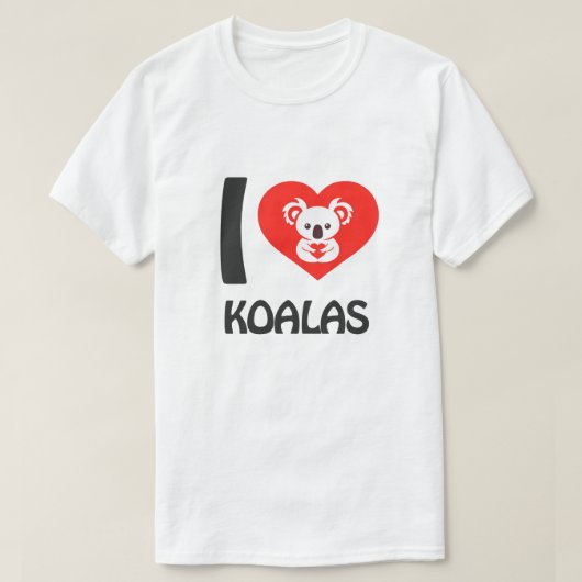 私はコアラスが大好き Tシャツ (デザイン正面)