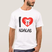 私はコアラスが大好き Tシャツ (正面)