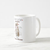 私はコギ中毒前向き犬の試験を受けた コーヒーマグカップ (正面右)