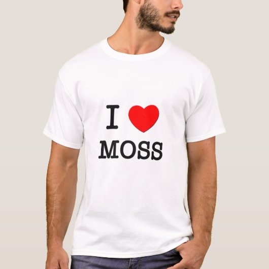 私はコケを愛します Tシャツ (正面)