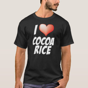 私はココア米- Tシャツ--を愛します Tシャツ