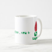 私はココア、コーヒー、茶を…愛し、 コーヒーマグカップ (正面右)