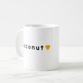 私はココナッツが大好き コーヒーマグカップ (正面左)