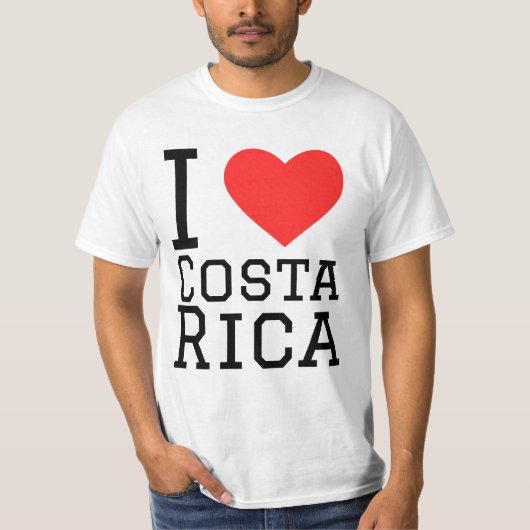 私はコスタリカが大好き Tシャツ (正面)