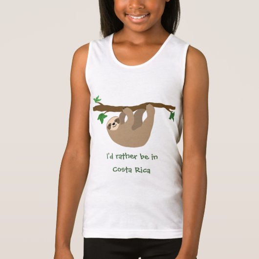 私はコスタリカにいる方がパーソナライズされた良い Tシャツ (正面)