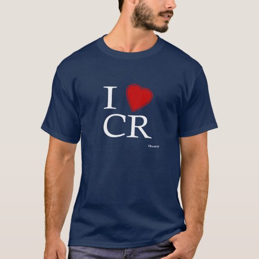 私はコスタリカを愛します Tシャツ (正面)