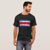 私はコスタリカルーツコスタリカ国旗ではない Tシャツ (正面フル)