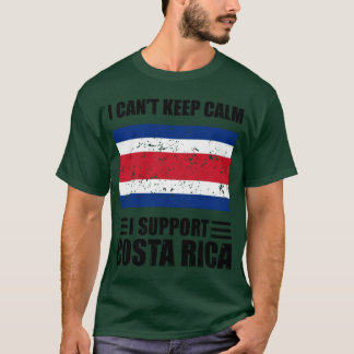 私はコスタ保リカサッカー選手をサポートして落ち着けない Tシャツ