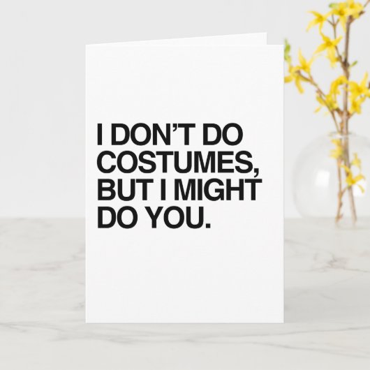 私はコスチュームをしません、私はするかもしれません カード (黄色い花)