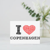 私はコペンハーゲンが大好きだ ポストカード (スタンド正面)
