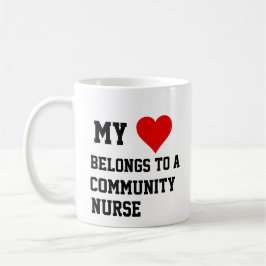 私はコミュニティナースマグに所属している コーヒーマグカップ