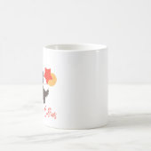 私はコリー縁どズが好き コーヒーマグカップ (中央)